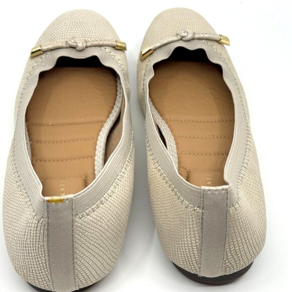 KELLY & KATIE Perri Slip-On Ballet Flat Shoe, Women's 9M, Beige Sparkle - Picture 6 of 15